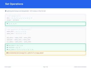 Python Syntax Cheat Sheet - Data Engineer Edition | PDF