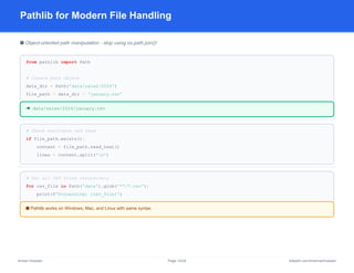 Python Syntax Cheat Sheet - Data Engineer Edition | PDF