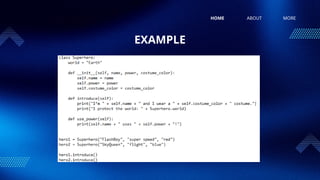 Python basics fundamentals classes,objects etc | PPTX