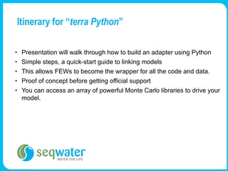 Python the lingua franca of FEWS | PPTX
