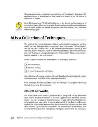 356 BOOK 4
» Neural networks
» Machine learning
»
neural networks
 