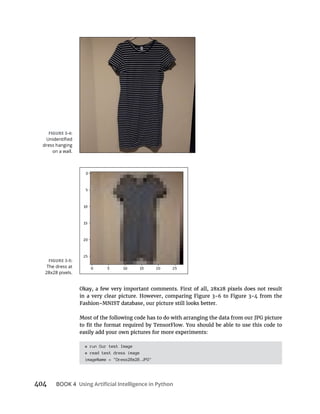 BOOK 4
# run Our test Image
# read test dress image
imageName = "Dress28x28.JPG"
dress hanging
The dress at
28x28 pixels.
 