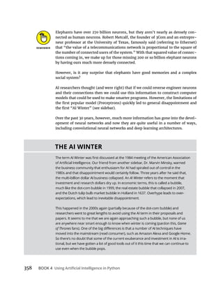 BOOK 4
AI Winter refers to the moment that
researchers went to great lengths to avoid using the AI term in their proposals and
Game
 