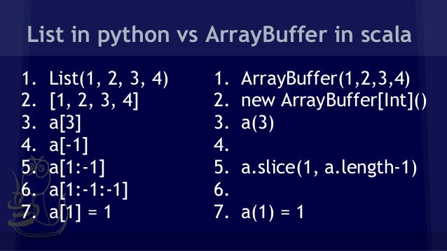 Python to scala