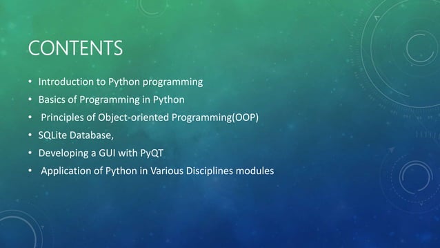 Python training | PPTX | Programming Languages | Computing