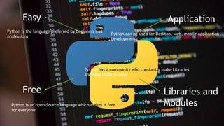 Python Language Overview | PPT image.