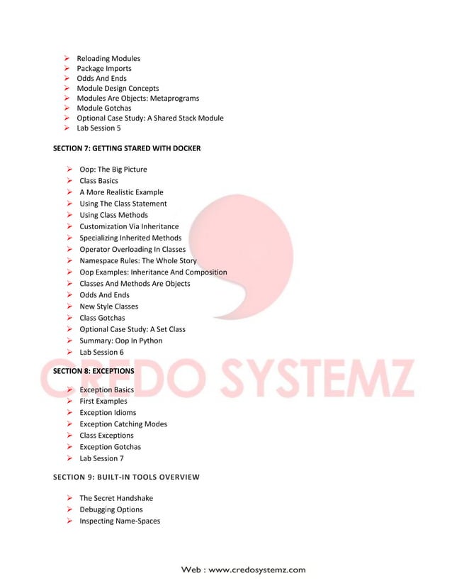 python-training-course-content-pdf