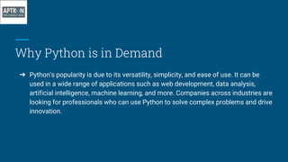 Python Training in Delhi | PPTX