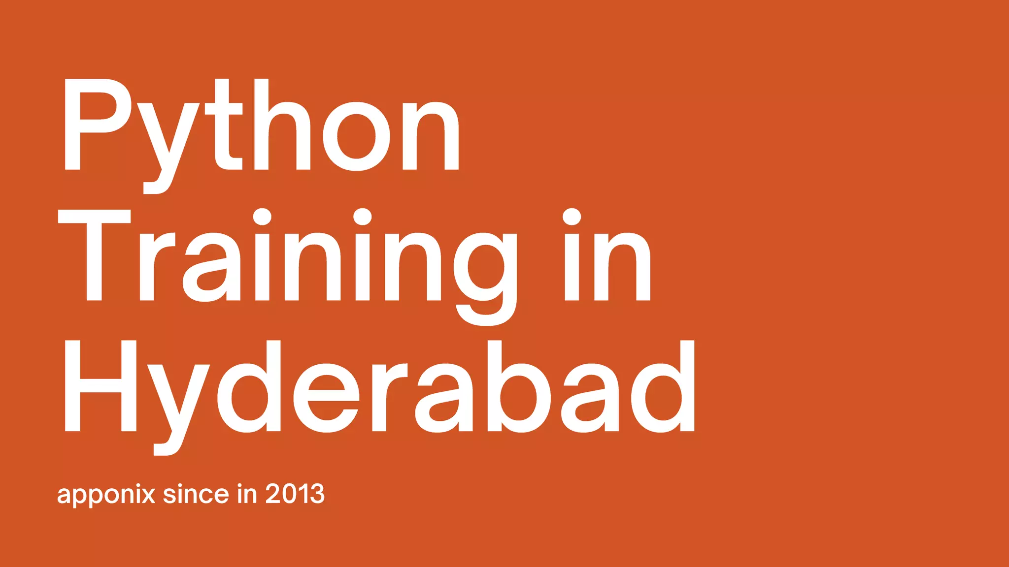 Python training in hyderabad (1) | PPT | Free Download
