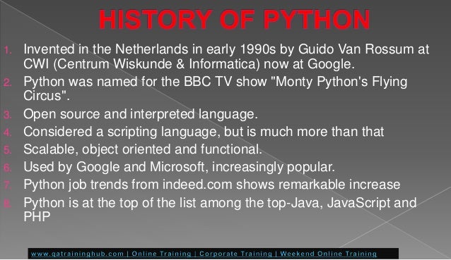 Python | What is Python | History of Python | Python Tutorial