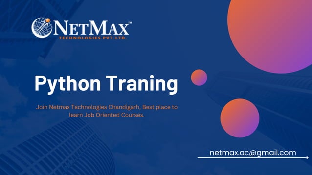Python Training in Chandigarh | PPT