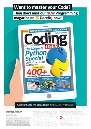 Python Tricks and Tips - 15th Edition, 2023.pdf