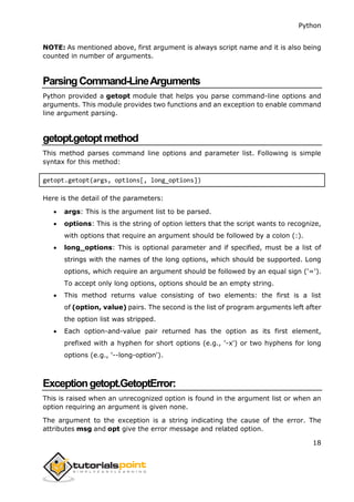 Python tutorial | PDF