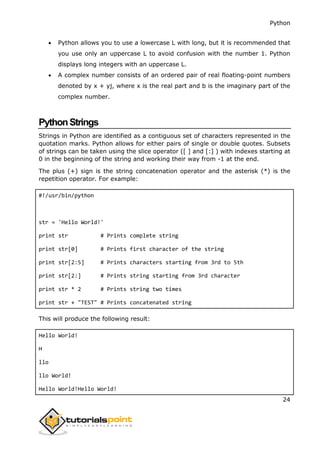 Python tutorial | PDF