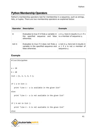 Python tutorial | PDF