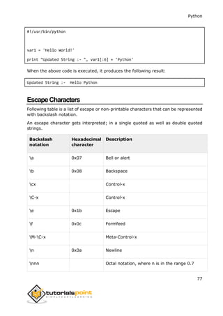 Python tutorial | PDF