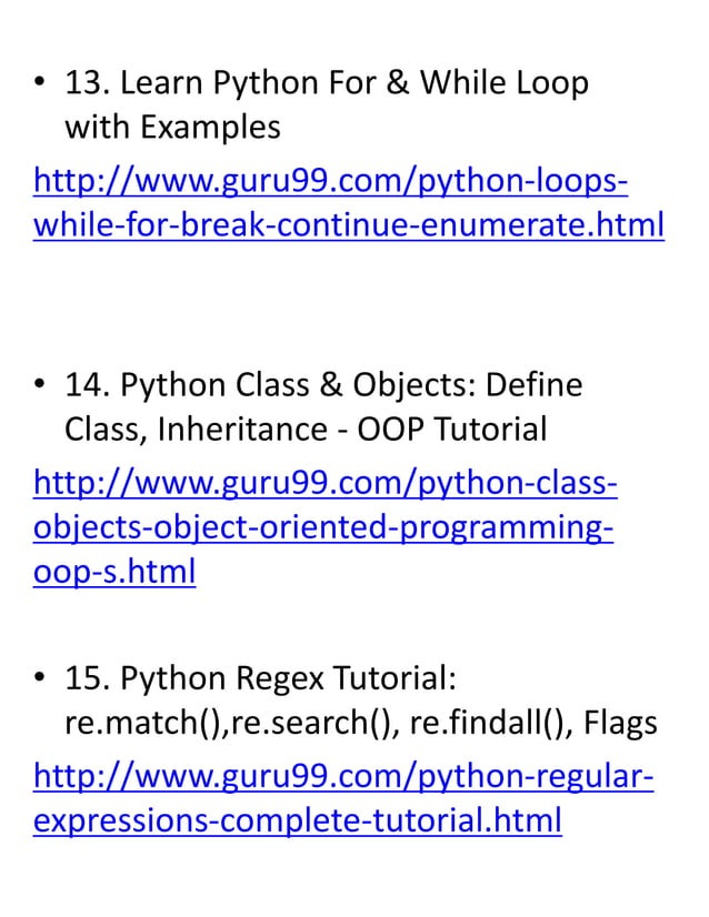 Python tutorial | PDF