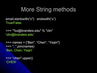 Python tutorial | PPT