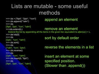 Python tutorial | PPT