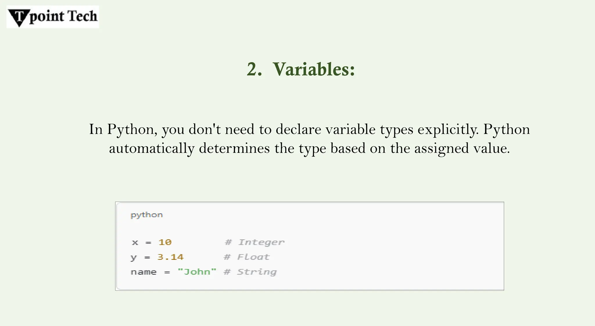 Online Python Tutorial 2025 - Tpoint Tech | PPTX