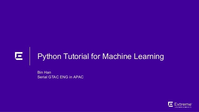 ml tutorial
