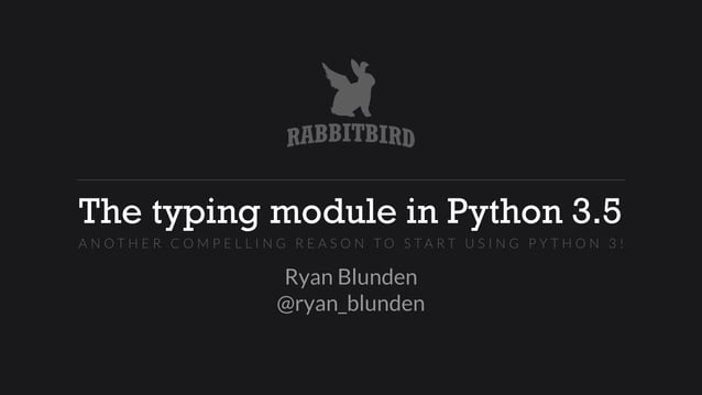 Python typing module | PDF