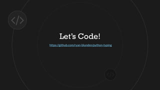 Python typing module | PDF