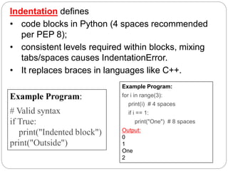 Python programming basics Unit-1 for R25 regulation | PDF
