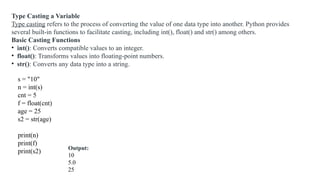 Python Programming - Introduction to Python | PPTX