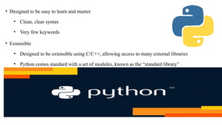 Python Programming - Introduction to Python | PPTX