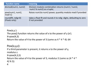 Comprehensive Guide to Python Data Types and Sequences | PPTX
