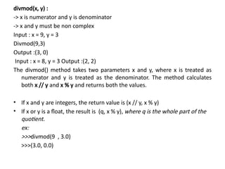 Comprehensive Guide to Python Data Types and Sequences | PPTX