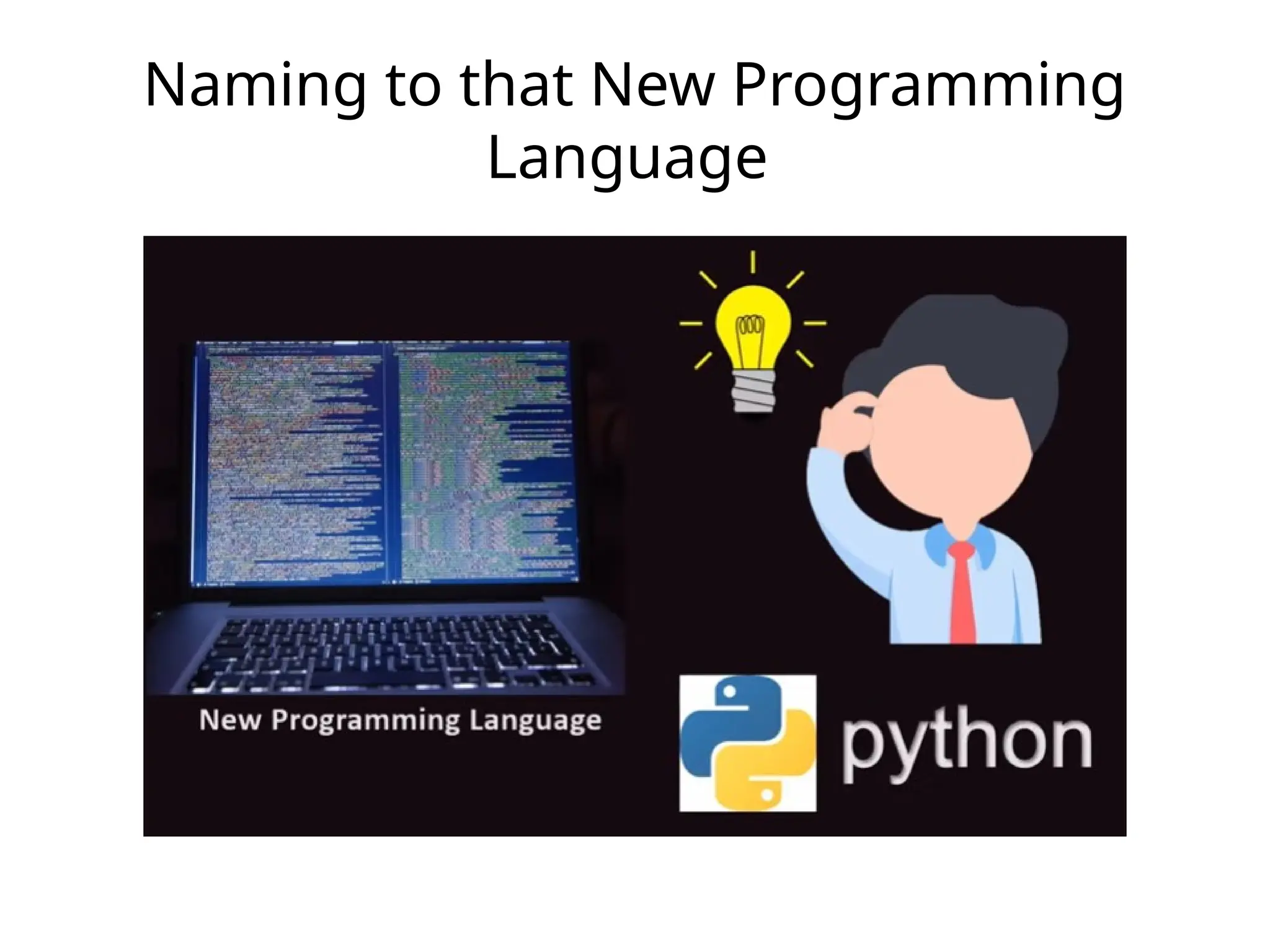 Naming to that New Programming Language