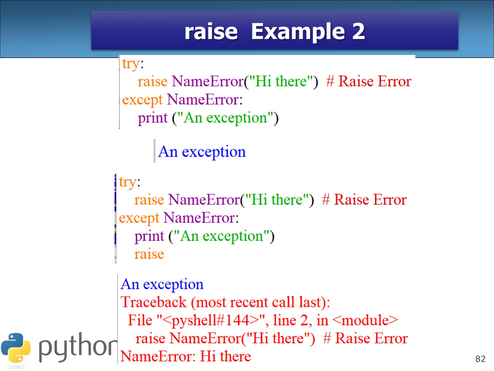 82
raise Example 2
 