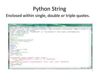 PYTHON PROGRAMMING | PPT
