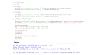 Output
 