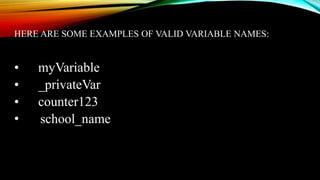 Python Variable for the students who started their python.pptx