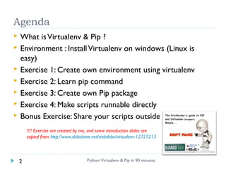 Python virtualenv & pip in 90 minutes | PPT
