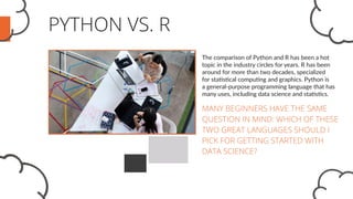 Python vs. r for data science | PDF