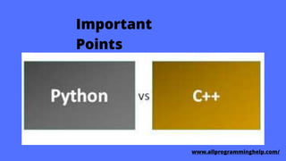 Python vs c++ ppt | PPT