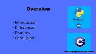 Python vs c++ ppt | PPT