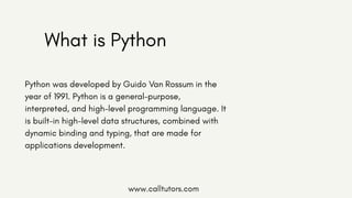 Python vs go | PPT
