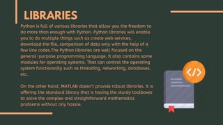 Python vs MATLAB: Which one is the best language | PPT