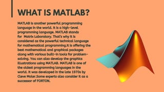 Python vs MATLAB: Which one is the best language | PPTX