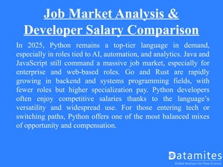 Python vs Other Languages What to Learn in 2025.pptx