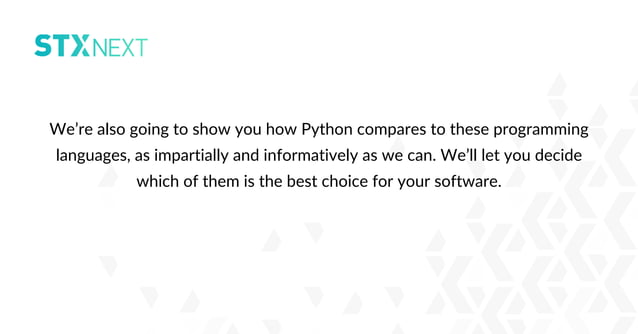 Python vs other programming languages | PDF