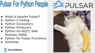 Python Web Conference 2022 - Apache Pulsar Development 101 with Python (FLiP-Py)