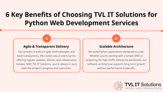 Python Web Development Services | TVL IT Solutions | PPTX