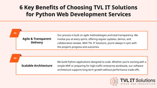 Python Web Development Services | TVL IT Solutions | PPTX