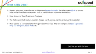 Python and BIG Data analytics | Python Fundamentals | Python ...